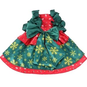 Christmas dress for pet holiday dress